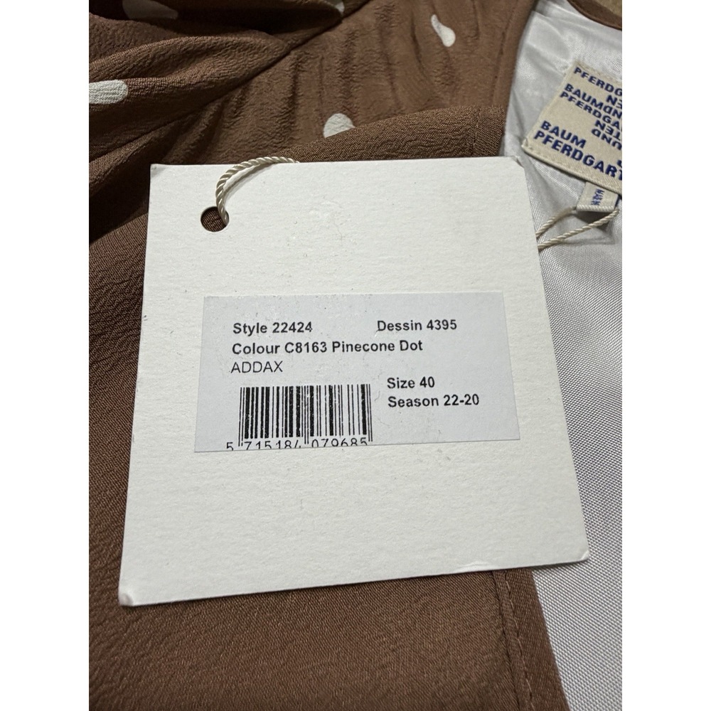 Baum und Pferdgarten Addax Silk Blend Midi Dress Size 10 *new with flaw - Picture 7 of 16